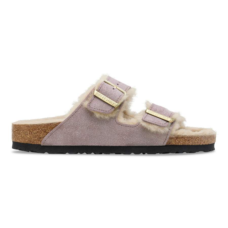 Arizona Shearling Suede Leather/Fur - Suede Shimmering Faded Purple