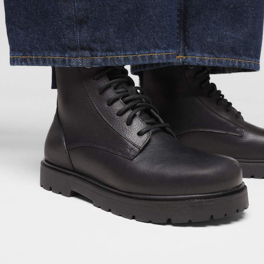 Highwood Mid Waterproof Natural Leather - Black