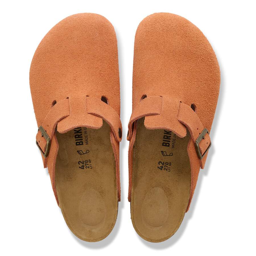 Boston Suede Leather - Dark Rust