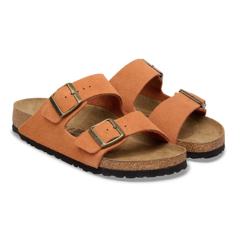 Arizona Suede Leather - Dark Rust