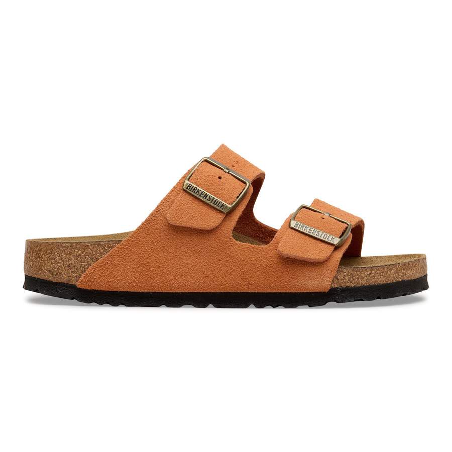 Arizona Suede Leather - Dark Rust
