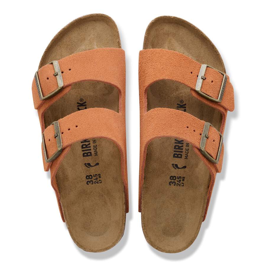 Arizona Suede Leather - Dark Rust