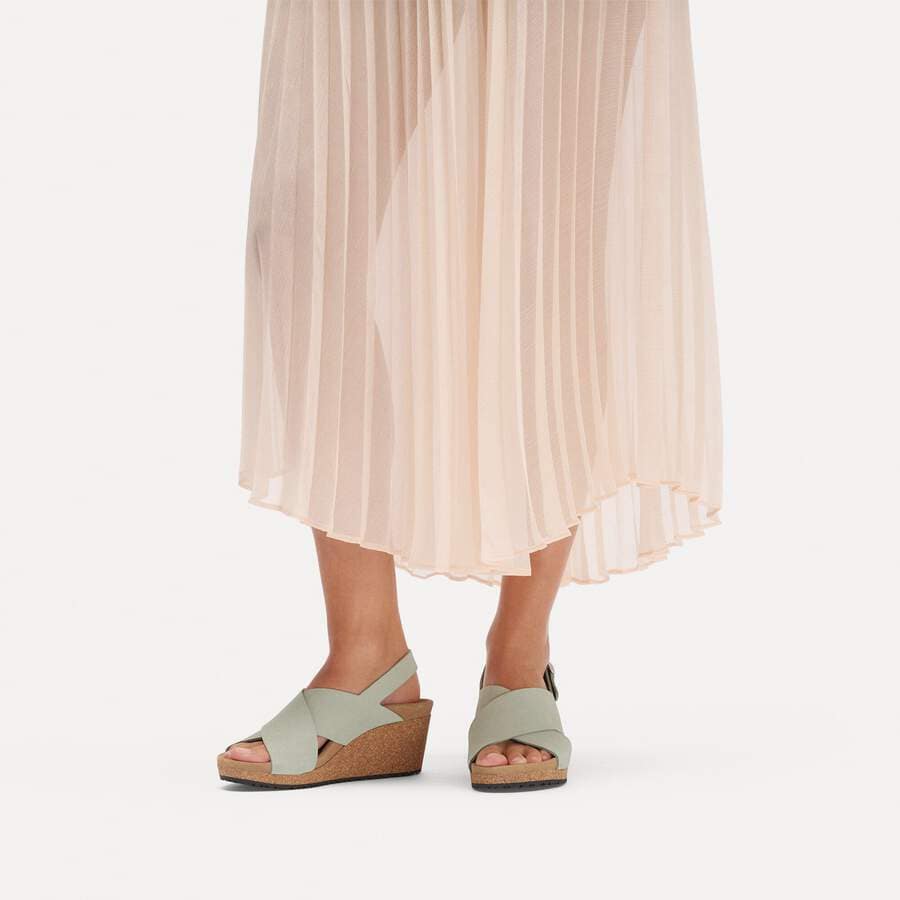 Samira Nubuck Leather - Pure Sage