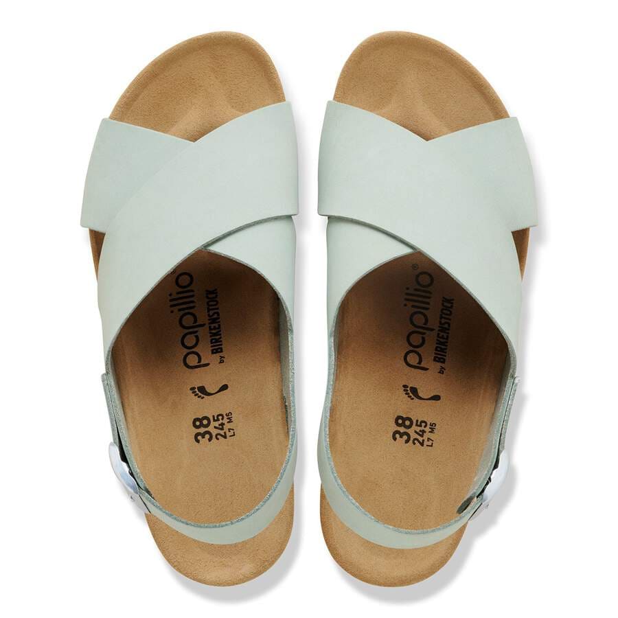 Samira Nubuck Leather - Pure Sage