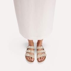Florida III PAP Flex Platform Nubuck Leather - Oyster Flower
