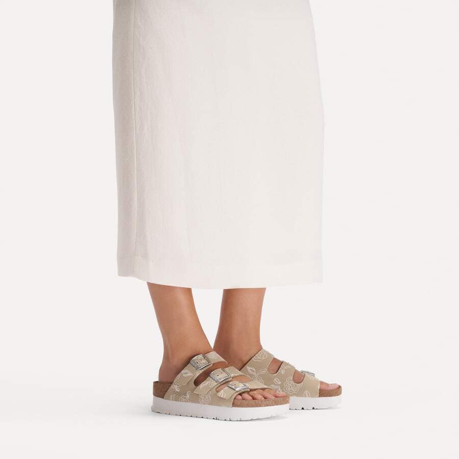 Florida III PAP Flex Platform Nubuck Leather - Oyster Flower