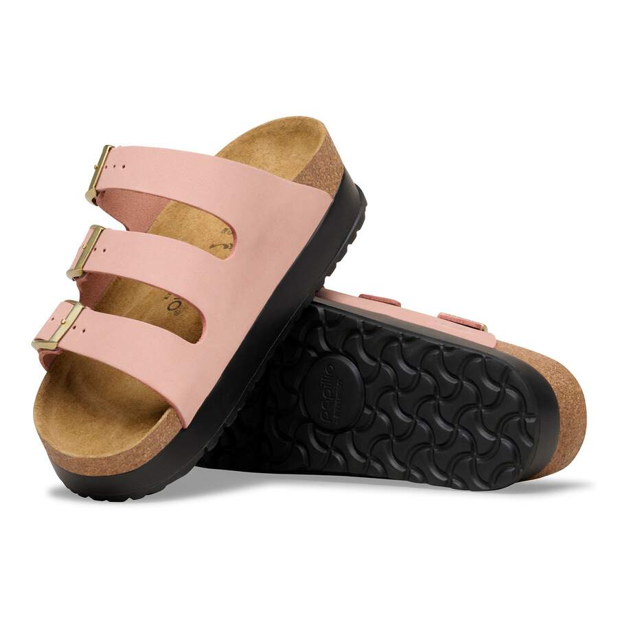 Florida Flex Platform Nubuck Leather - Pink Clay
