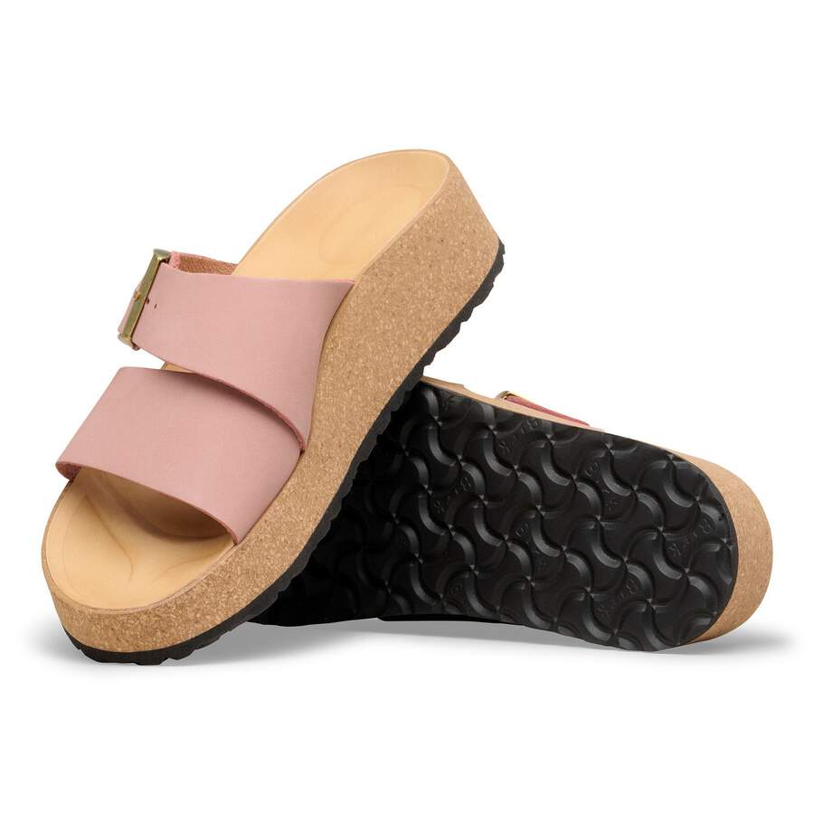 Almina Nubuck Leather - Pink Clay