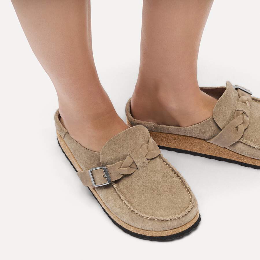 Buckley  Braided Suede Leather - Taupe