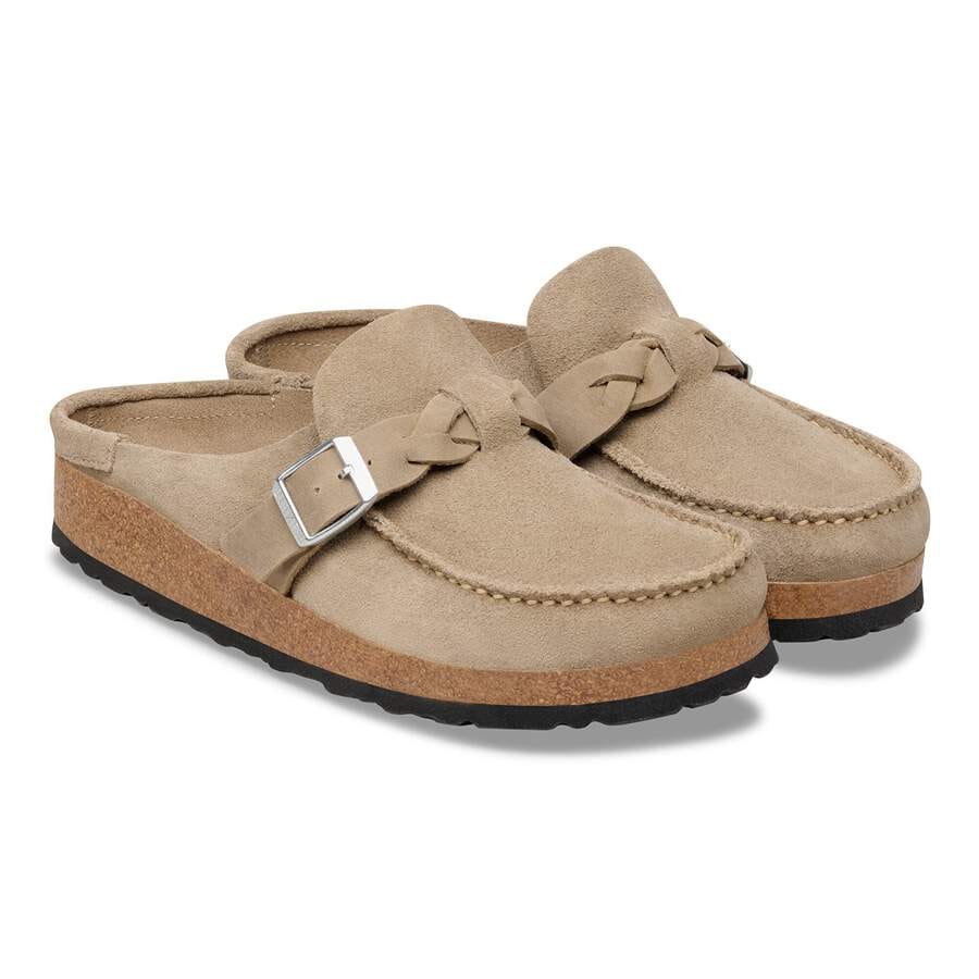Buckley  Braided Suede Leather - Taupe