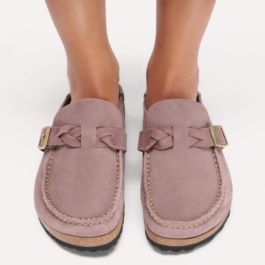 Buckley  Braided Suede Leather - Faded Purple