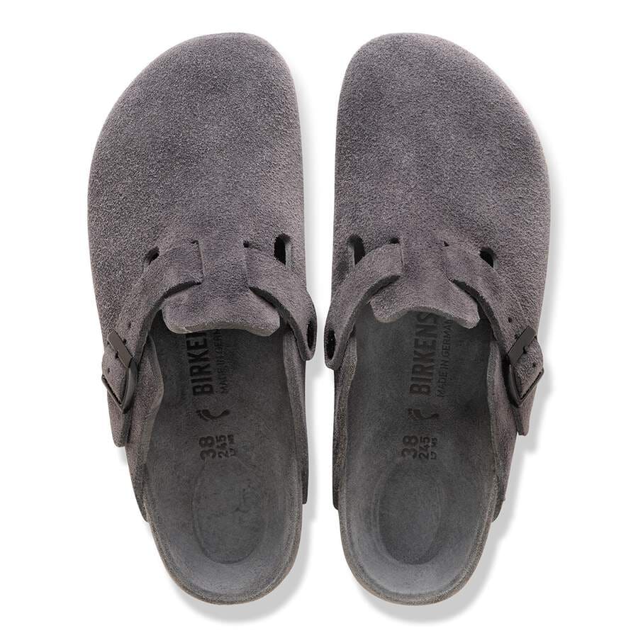 Boston Suede Leather - Charcoal