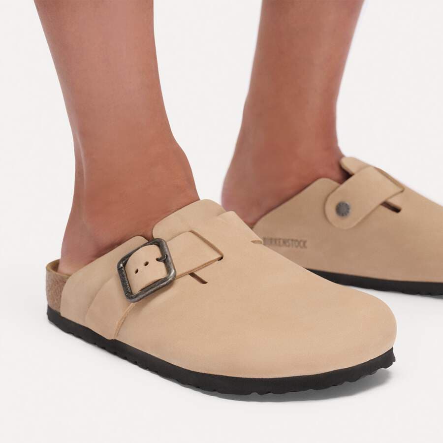 Boston Wire Buckle Nubuck Leather - Sandcastle