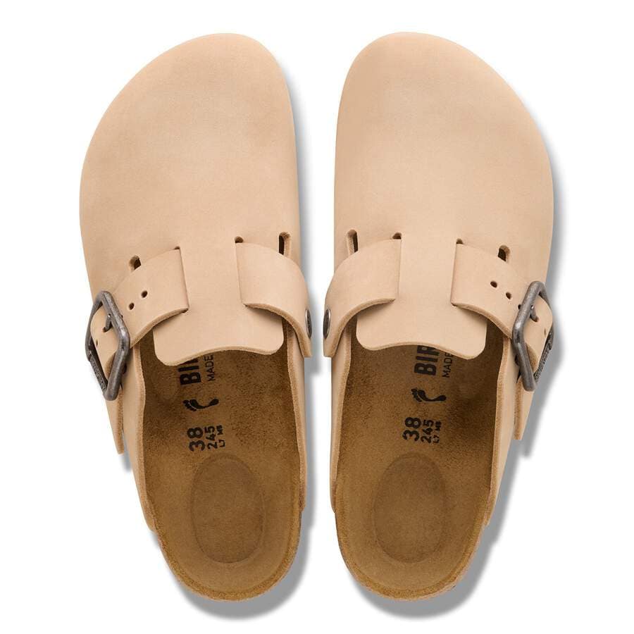 Boston Wire Buckle Nubuck Leather - Sandcastle