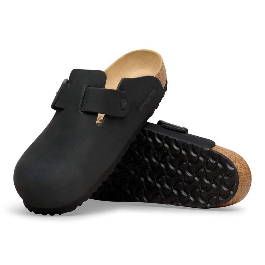 Boston Wire Buckle Nubuck Leather - Black