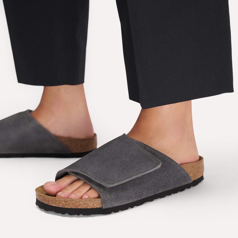 Solana Suede Leather - Charcoal