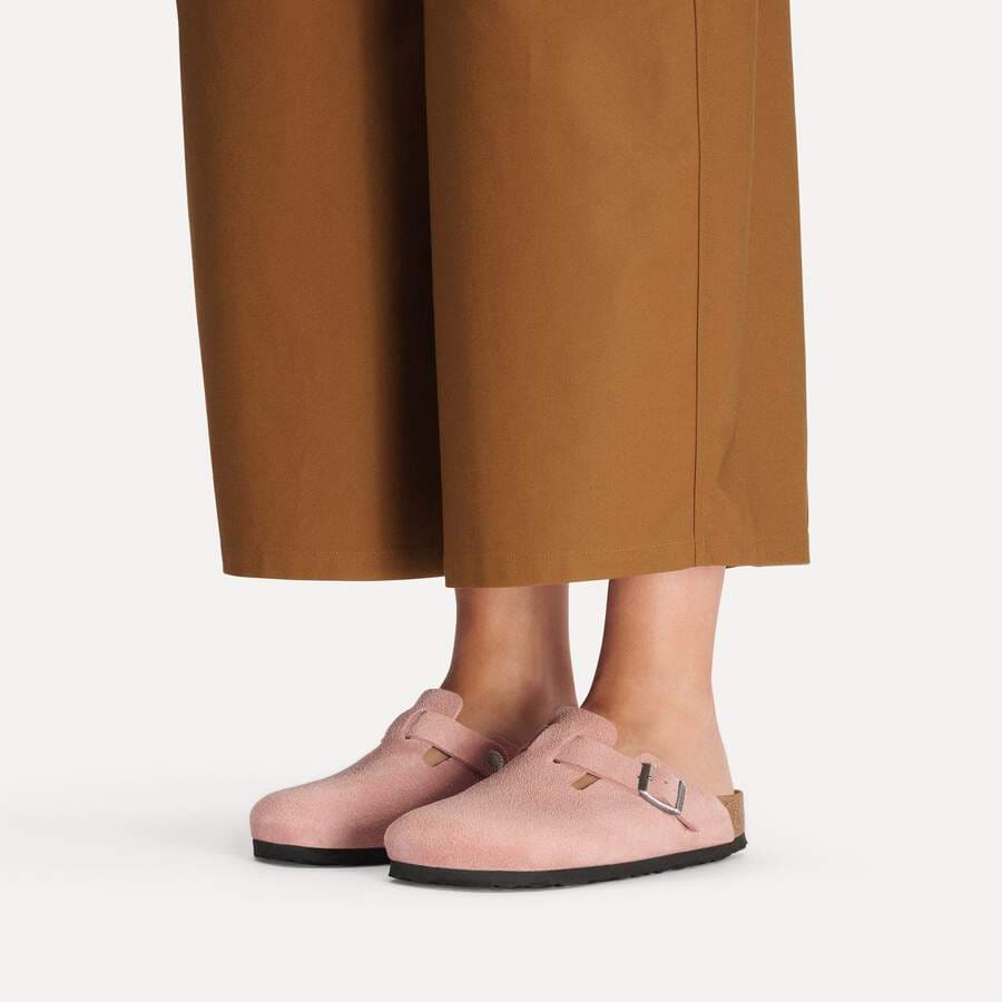 Boston Suede Leather - Pink Clay