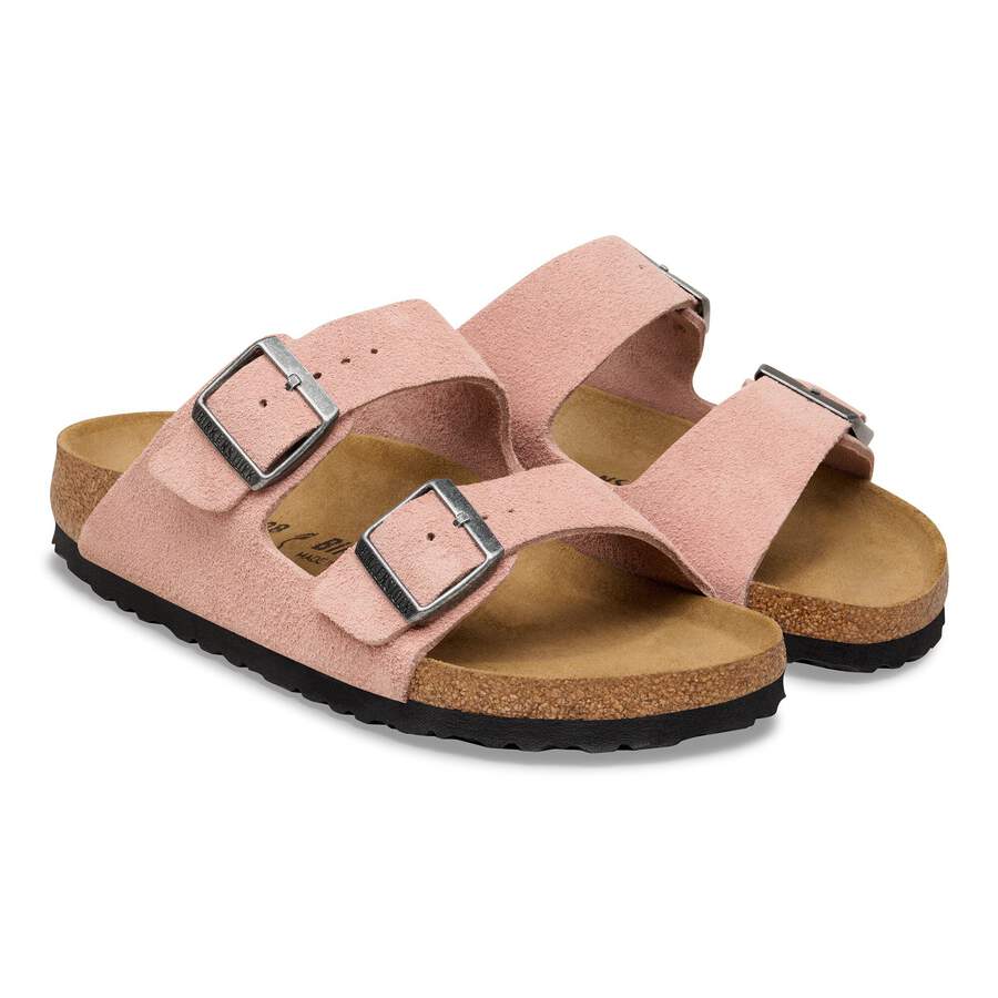 Arizona Suede Leather - Pink Clay