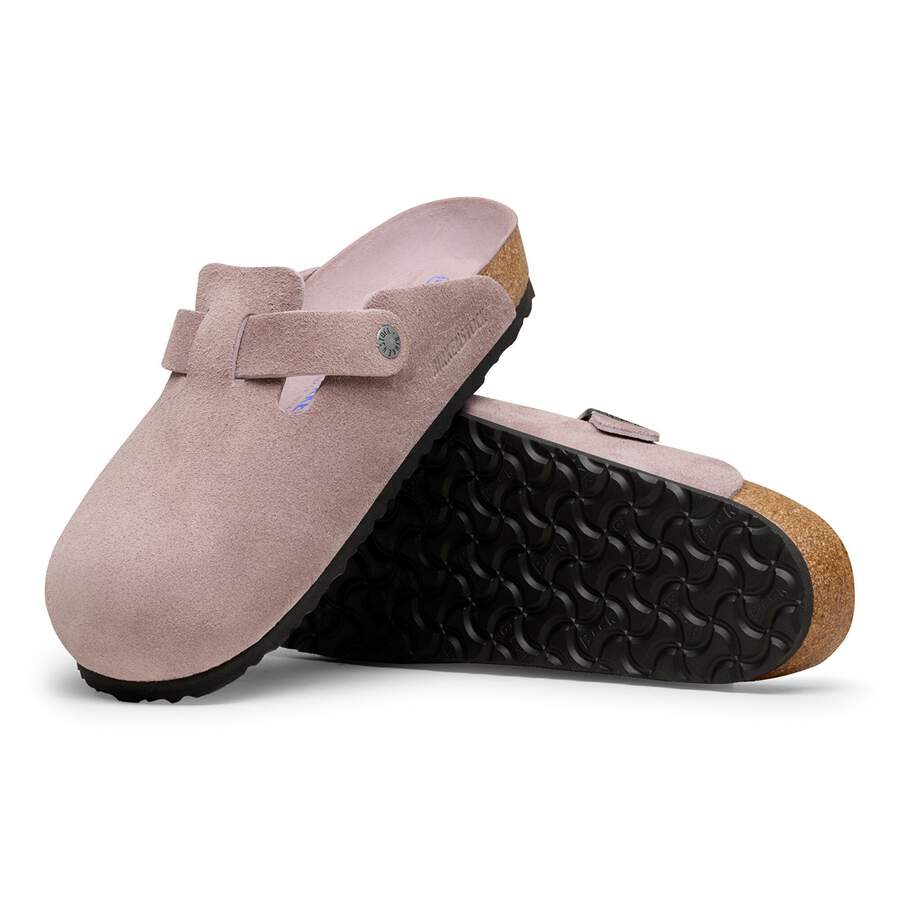 Boston Soft Footbed Suede Leather - Faded Purple