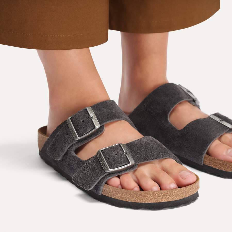 Arizona Suede Leather - Charcoal