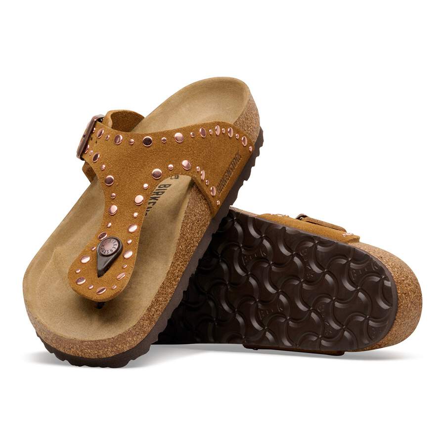 Gizeh Rivet Suede Leather - Mink