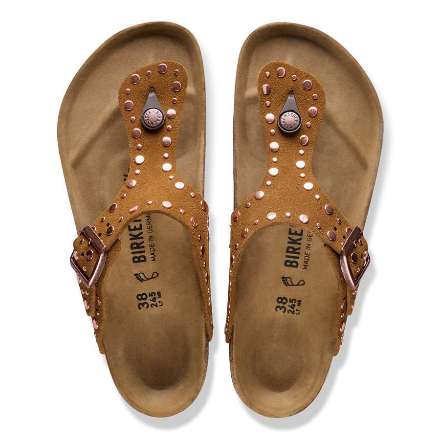 Gizeh Rivet Suede Leather - Mink