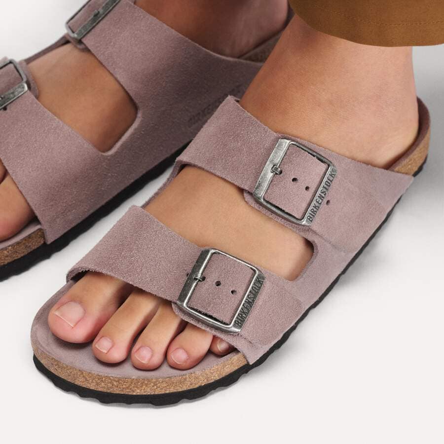Arizona Soft Footbed Suede Leather - Faded Purple Tonal