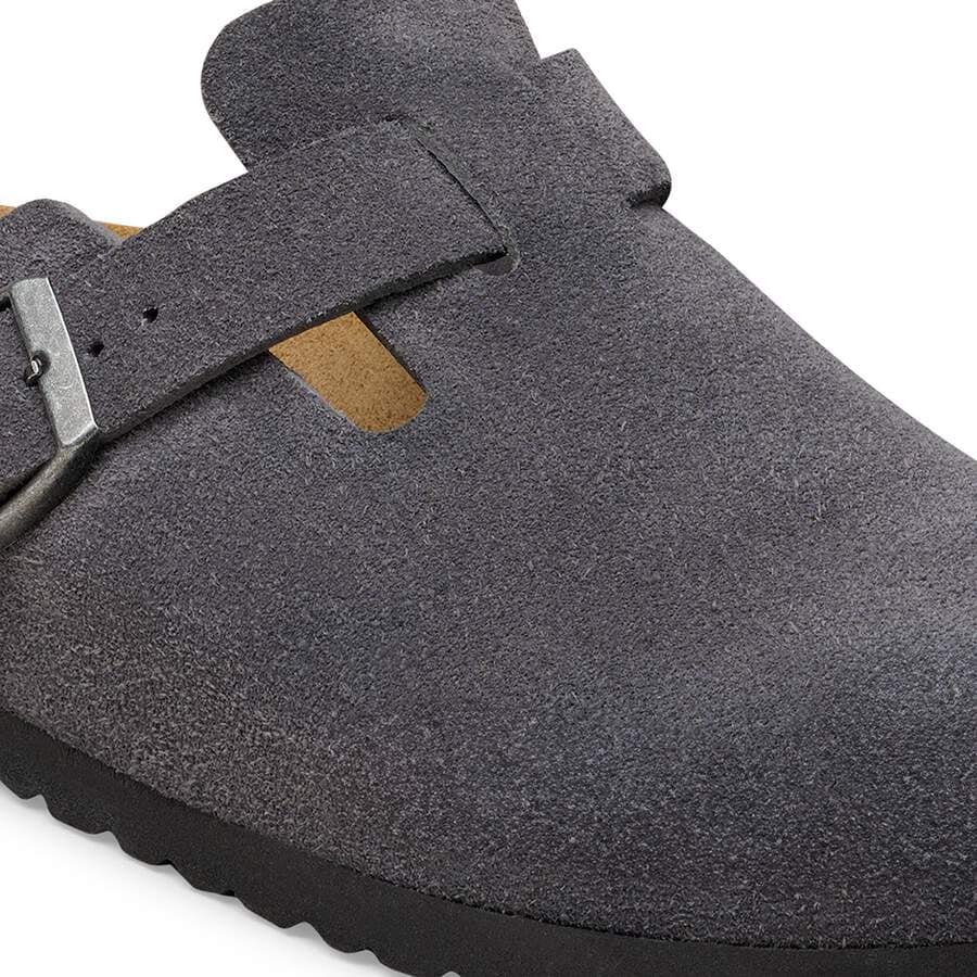 Boston Suede Leather - Charcoal
