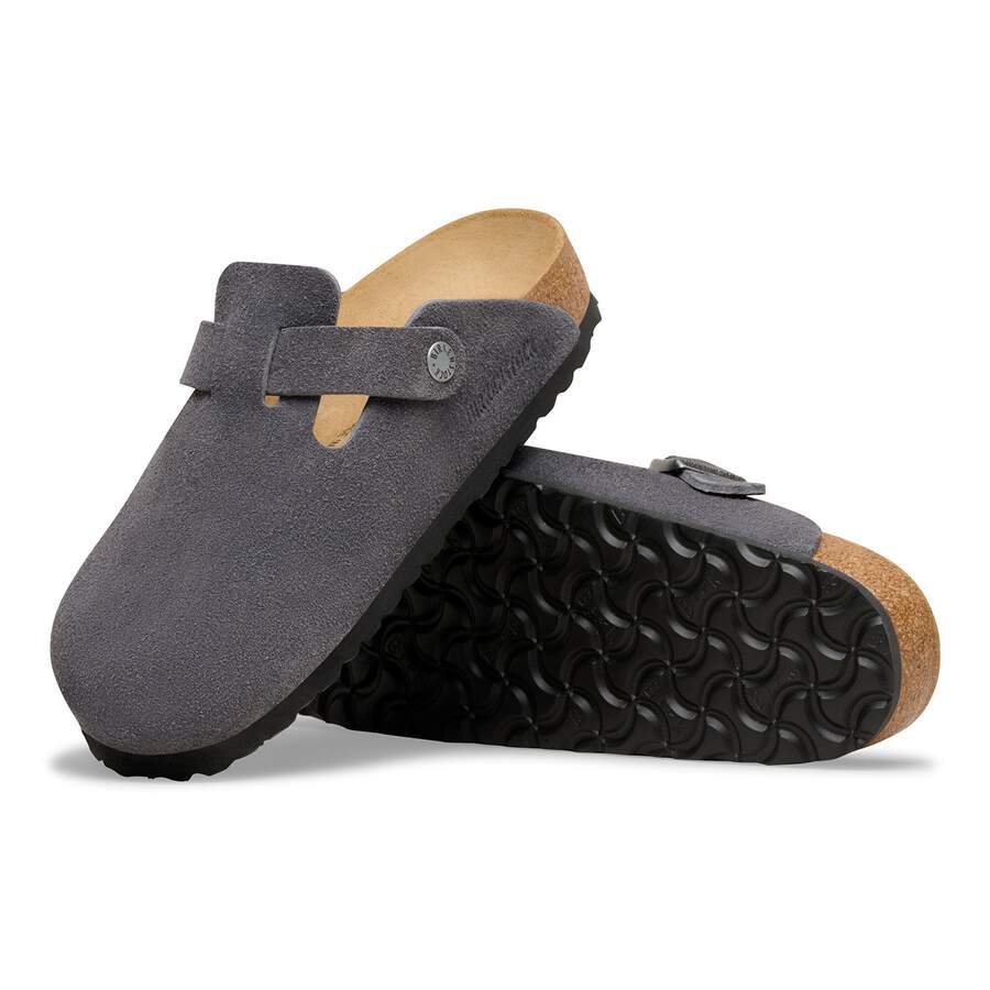 Boston Suede Leather - Charcoal