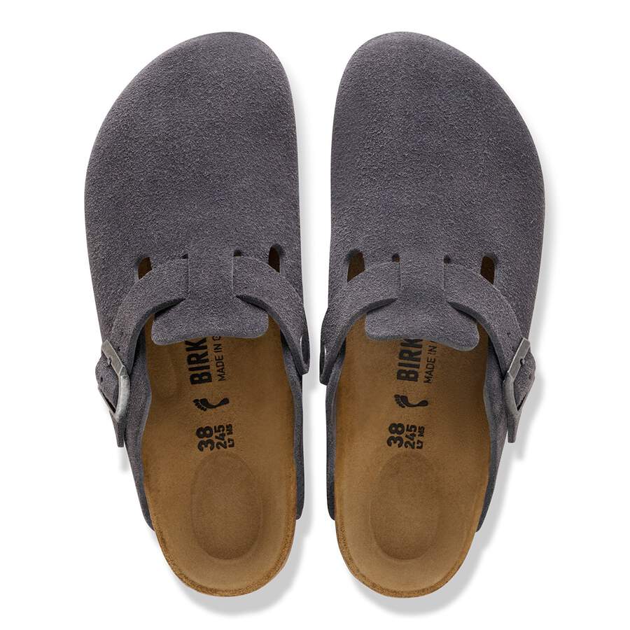 Boston Suede Leather - Charcoal