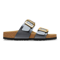 Sydney Cushion Buckle Birko-Flor - Metallic Black