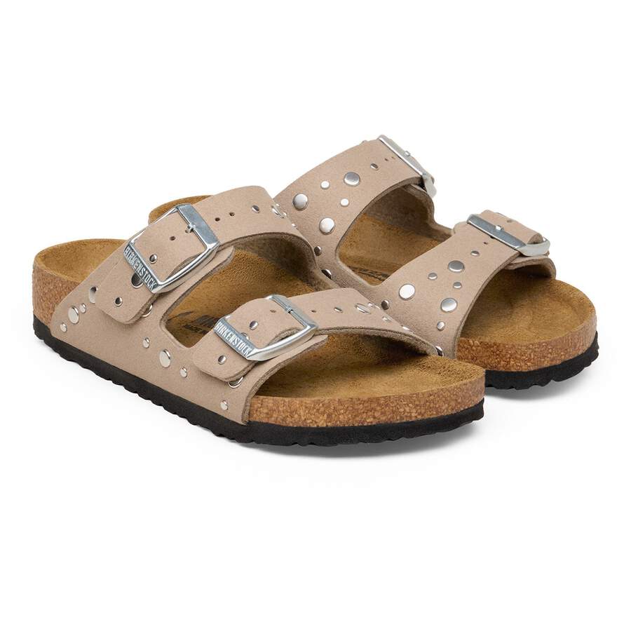 Arizona Rivet Border Kids Synthetik - Soft Birki Gray Taupe
