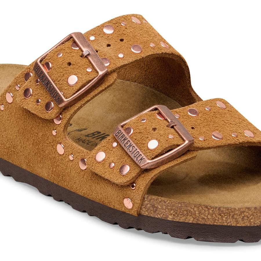 Arizona Rivet Suede Leather - Mink