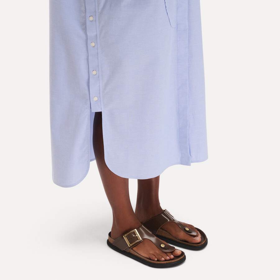 Gizeh Droplet Buckle Natural Leather Patent - High-Shine Carafe