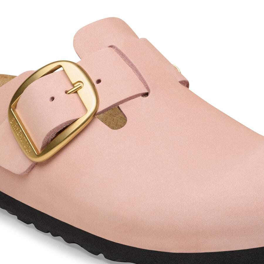 Boston Big Buckle Nubuck Leather - Soft Pink