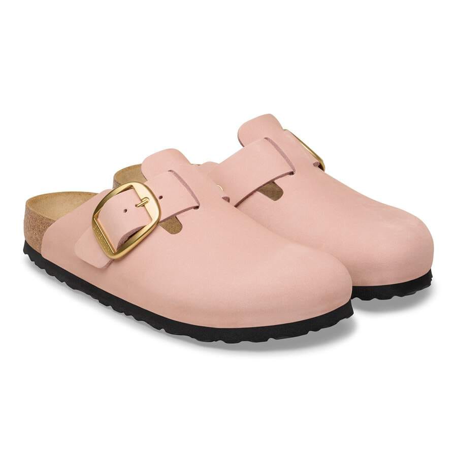 Boston Big Buckle Nubuck Leather - Soft Pink