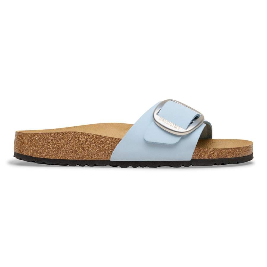 Madrid Big Buckle Nubuck Leather - Baby Blue