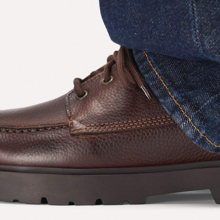 Highwood Moc Lace Low Natural Leather - Chocolate