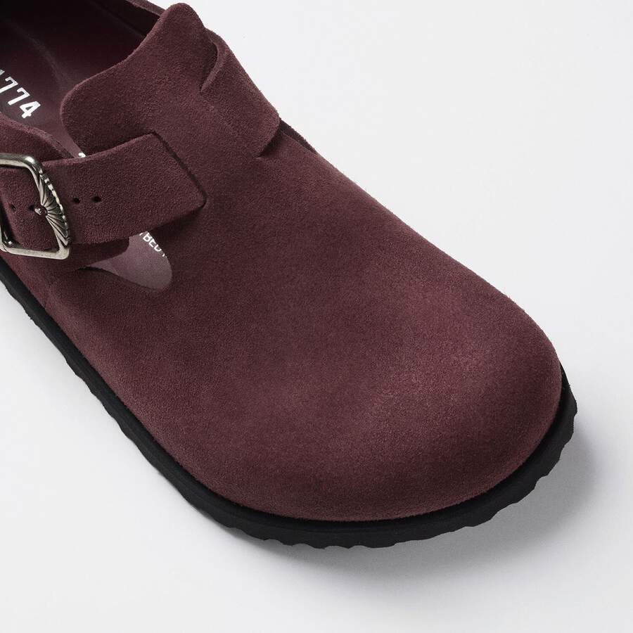 1774 London Suede Suede Leather - Deep Burgundy