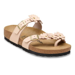 Mayari Flower Embellishment Natural Leather - Light Rose