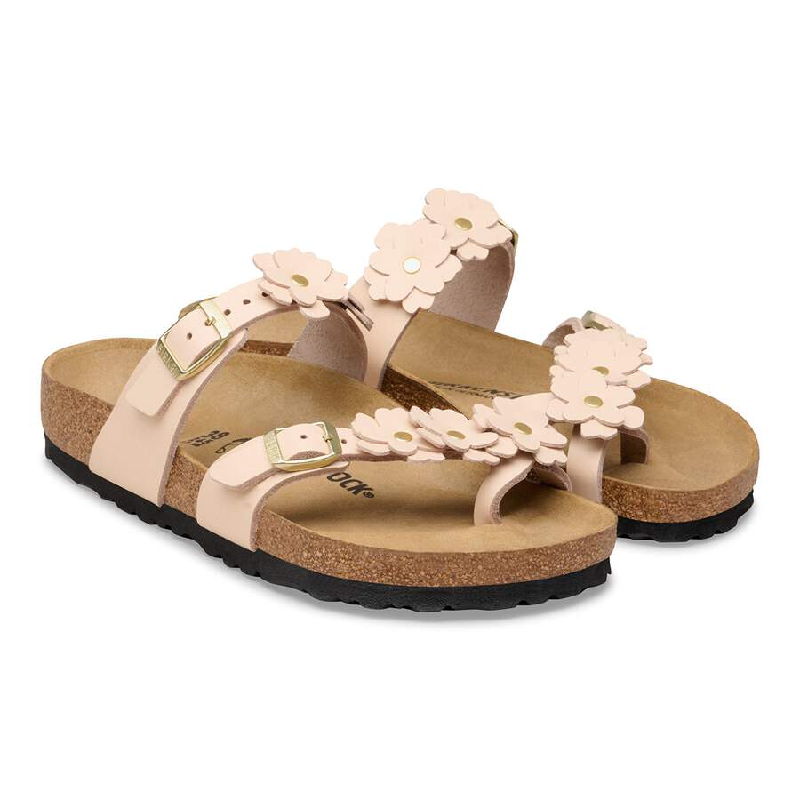 Mayari Flower Embellishment Natural Leather - Light Rose