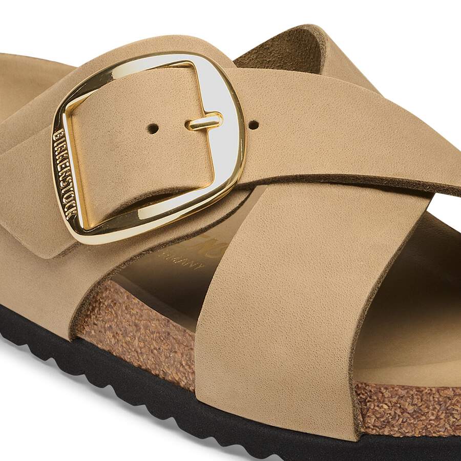 Siena Big Buckle Natural Leather Oiled - Tobacco Brown