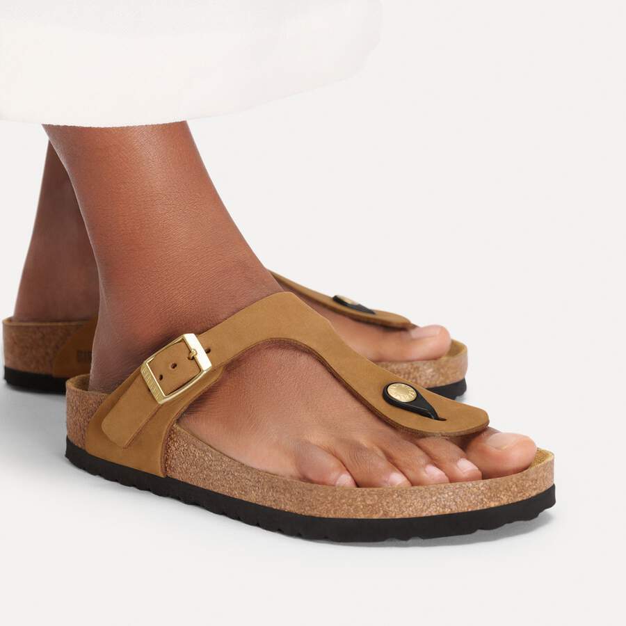 Gizeh Soft Footbed Nubuck Leather - Mink