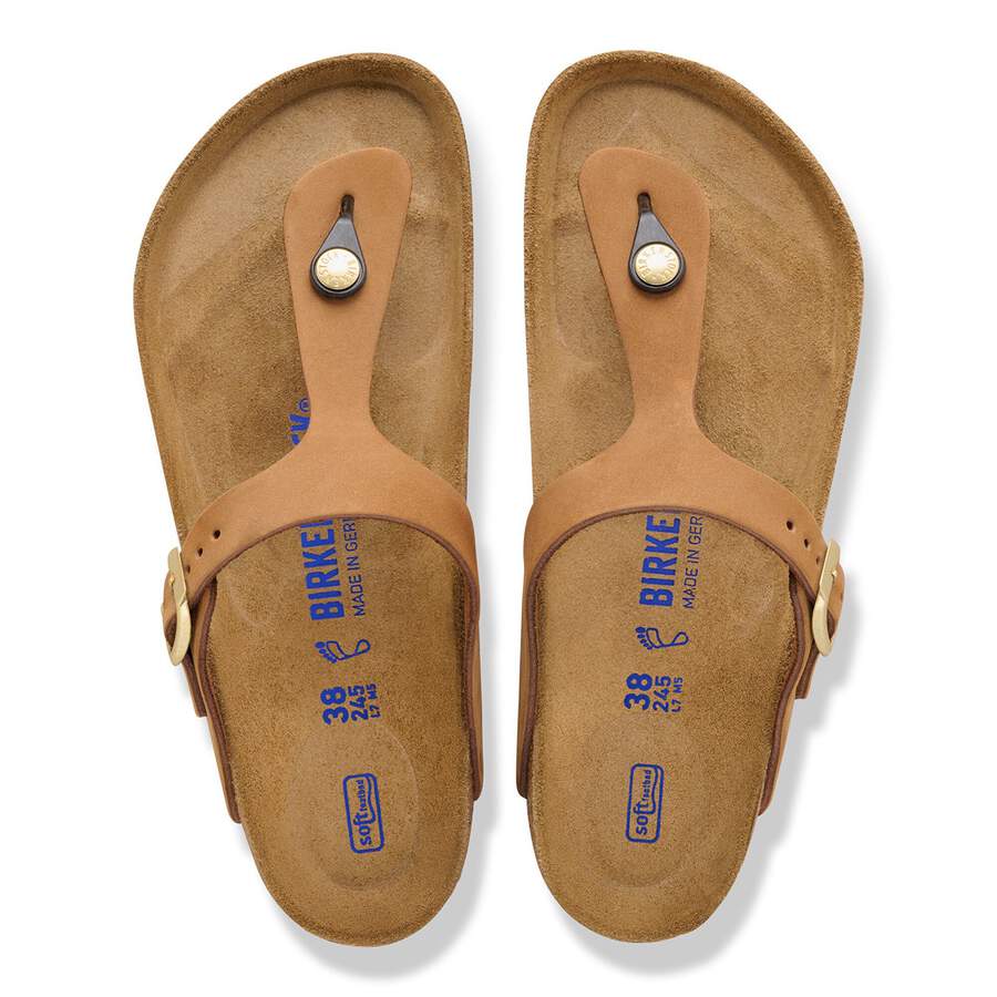 Gizeh Soft Footbed Nubuck Leather - Mink