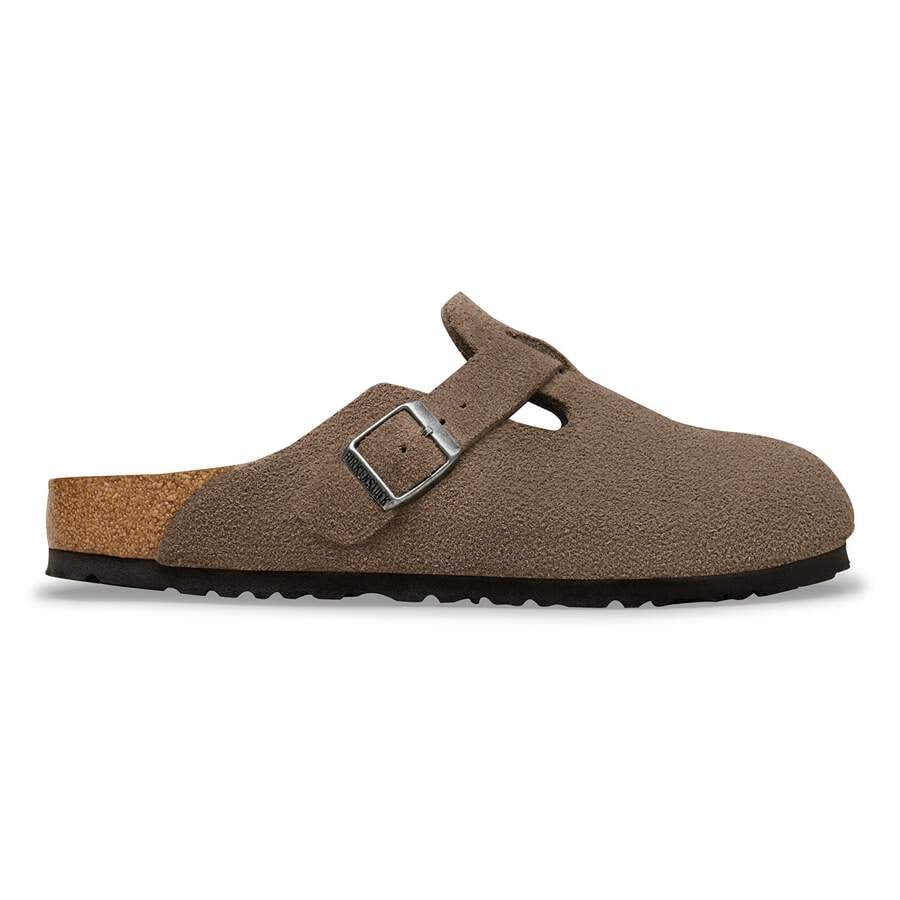 Boston Soft Footbed Suede Leather - Concrete Gray