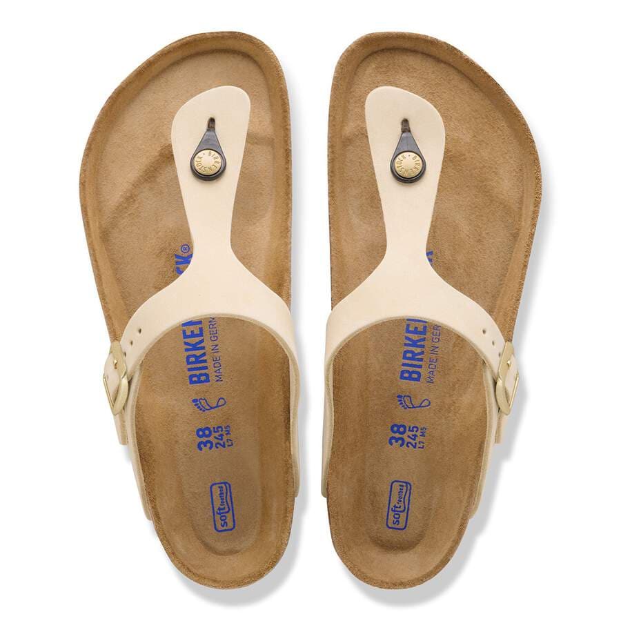 Gizeh Soft Footbed Nubuck Leather - Ecru