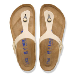 Gizeh Soft Footbed Nubuck Leather - Ecru