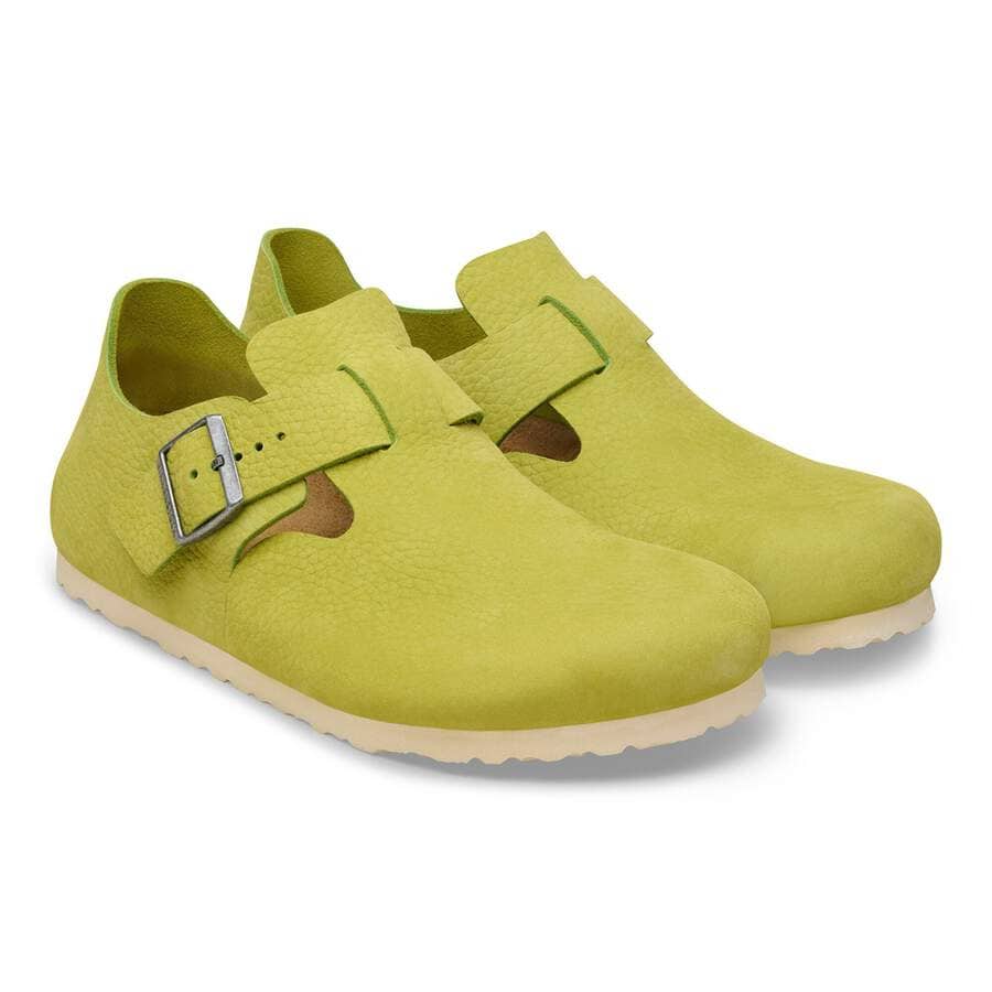 London Nubuck Leather - Archive Mid Green