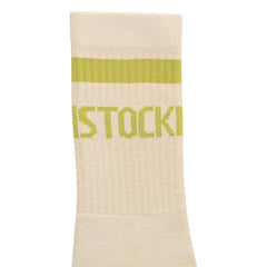 Cotton Tennis Socks Cotton/Polyamid/Elastane - Oatmeal/Archive Mid Green