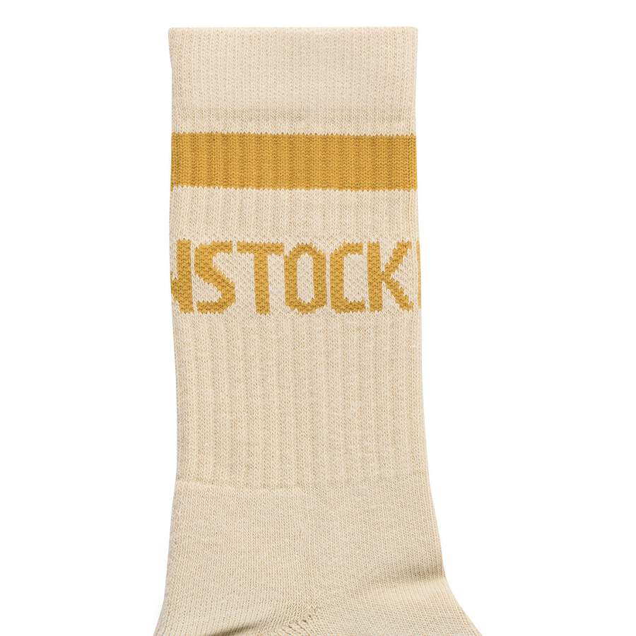 Cotton Tennis Socks Cotton/Polyamid/Elastane - Oatmeal/Archive Yellow